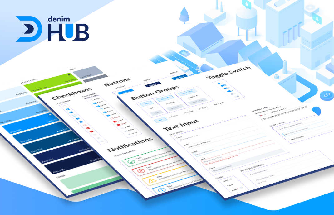 Denim fintech product interface