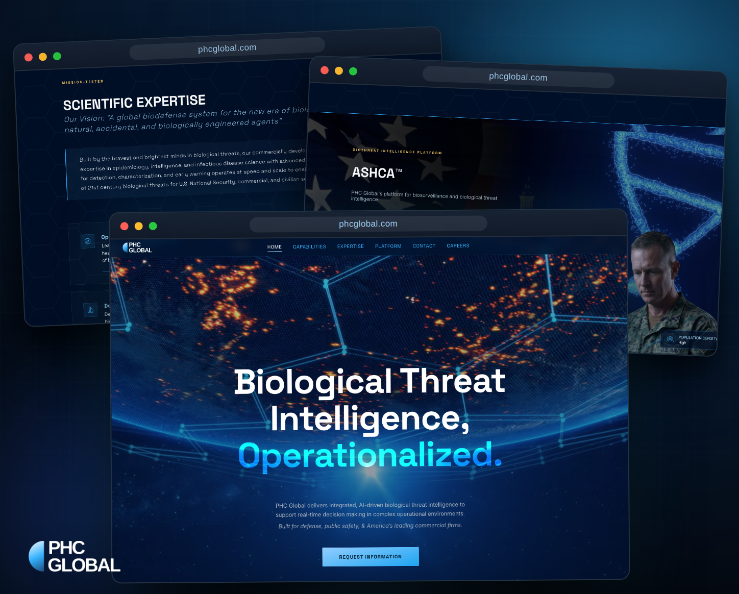 PHC Global biosurveillance product interface