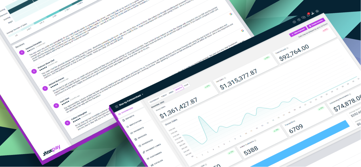 Stax payment infrastructure interface